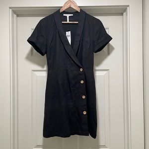 BCBGeneration linen wrap mini dress